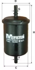 Фільтр палива MFILTER BF 671